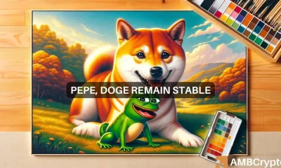 Dogecoin, PEPE log minimal drops amid memecoin slump - How?