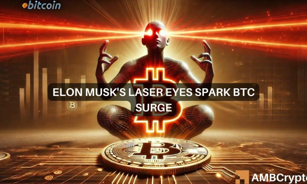 Biden's exit boosts Bitcoin: Will Musk’s 'laser eyes' add to the hype?