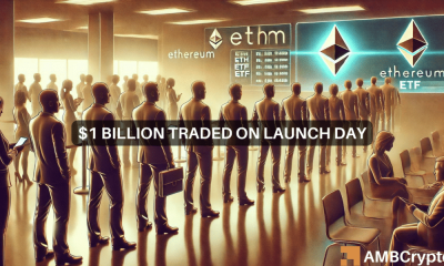 ETH ETFs volume soars past $1b
