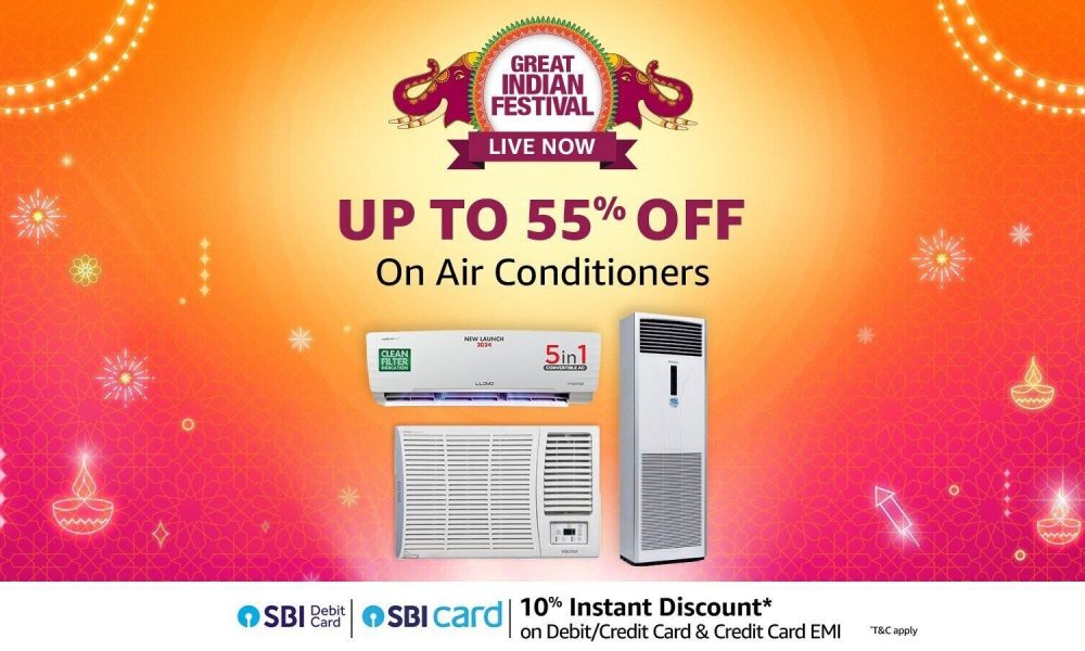 Amazon Great Indian Festival 2024: Enjoy up to 54% discount on 1 Ton, 1.5 Ton and 2 Ton ACs and Air coolers