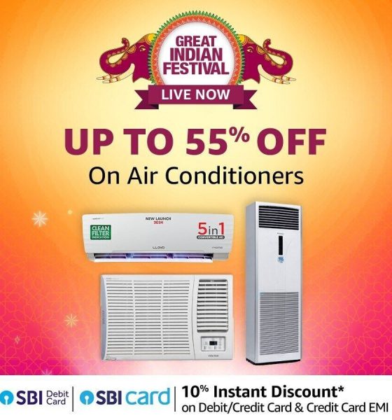 Amazon Great Indian Festival 2024: Enjoy up to 54% discount on 1 Ton, 1.5 Ton and 2 Ton ACs and Air coolers