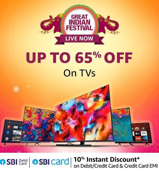 Amazon Great Indian Festival: Irresistible deals of up to 50% off on the best TVs from Sony, LG and Samsung