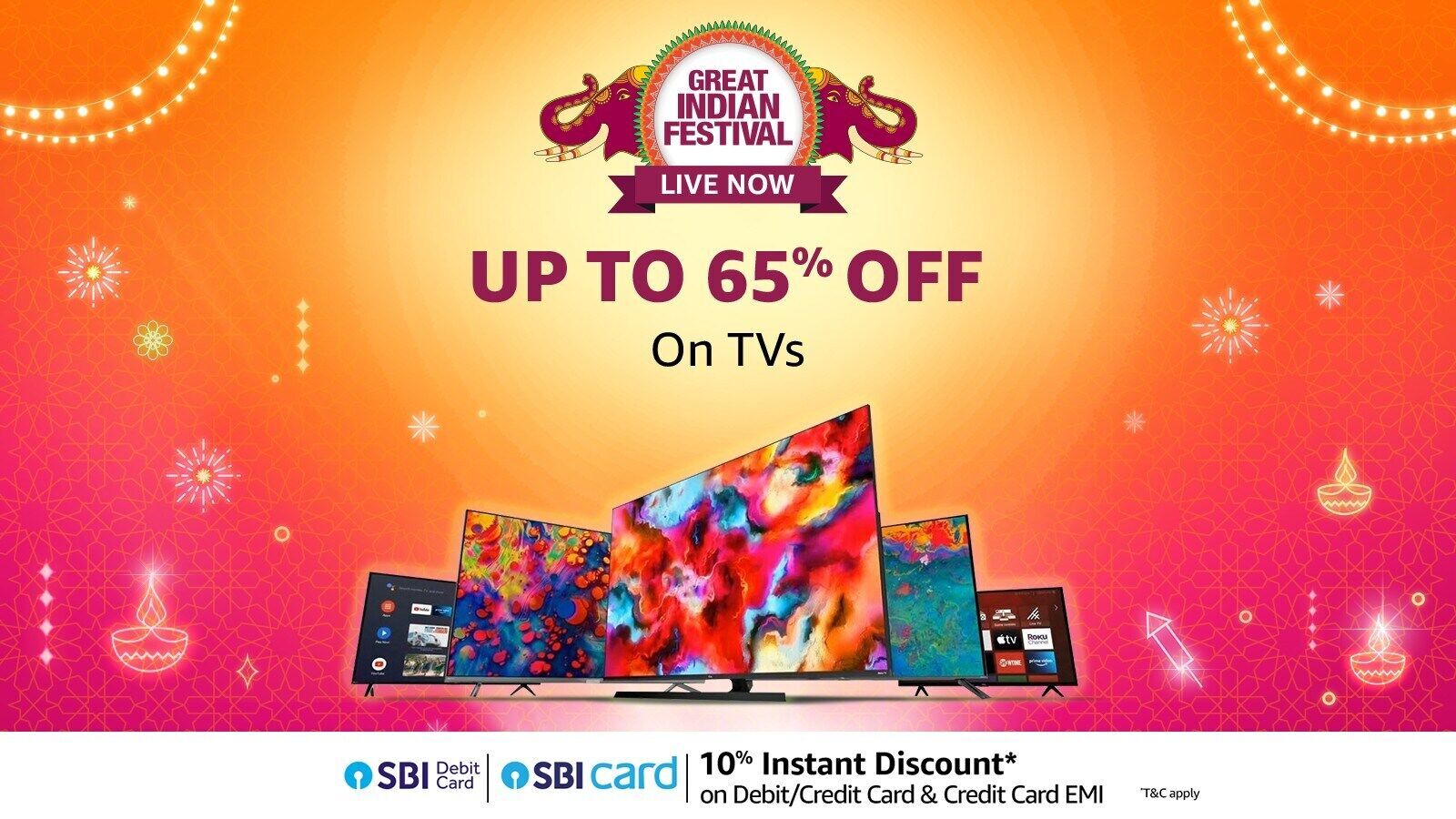 Amazon Great Indian Festival: Irresistible deals of up to 50% off on the best TVs from Sony, LG and Samsung