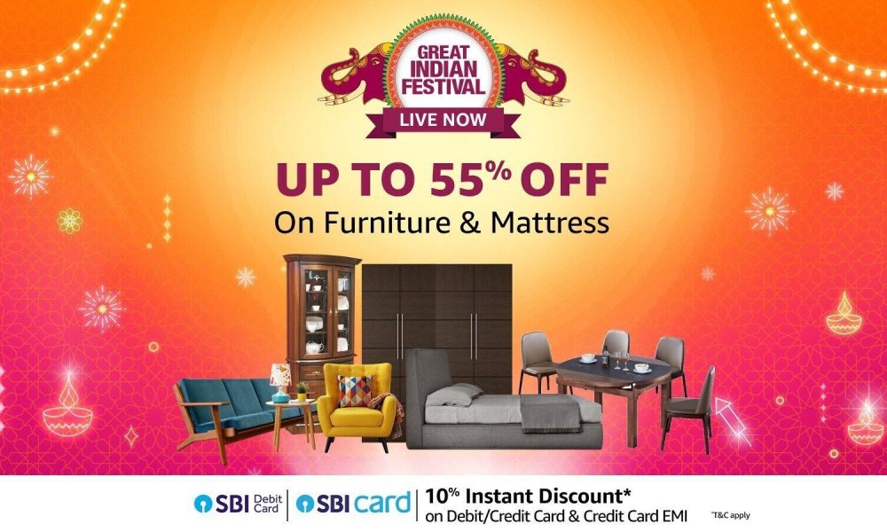 Amazon Great Indian Festival Sale LIVE now: Big savings up to 79% on furniture like office chairs, desks and tables
