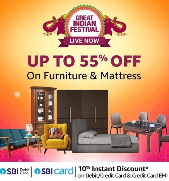 Amazon Great Indian Festival Sale LIVE now: Big savings up to 79% on furniture like office chairs, desks and tables
