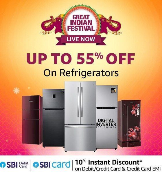 Amazon Great Indian Festival: Up to 55% off on the best refrigerator brands including LG, Samsung and more