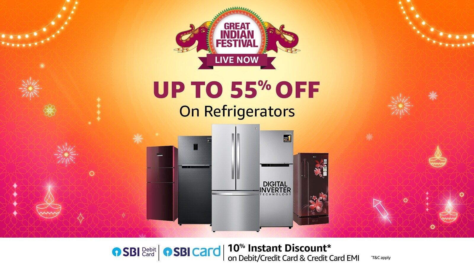 Amazon Great Indian Festival: Up to 55% off on the best refrigerator brands including LG, Samsung and more