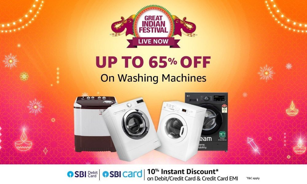 Amazon Great Indian Festival deals on best washing machines: Over 65% off on top washing machine brands like LG, Samsung