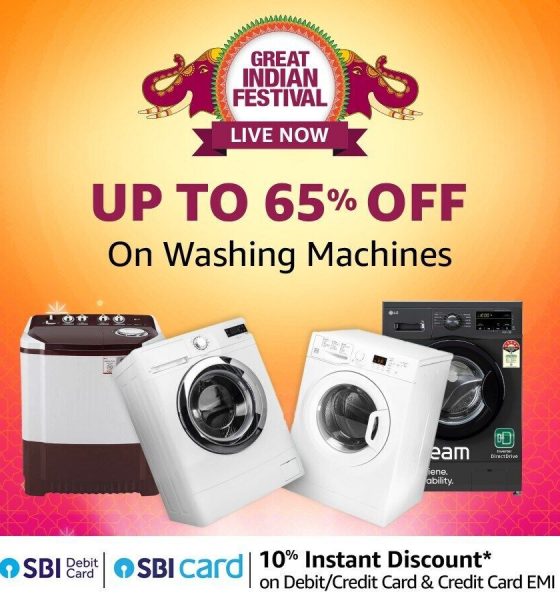 Amazon Great Indian Festival deals on best washing machines: Over 65% off on top washing machine brands like LG, Samsung