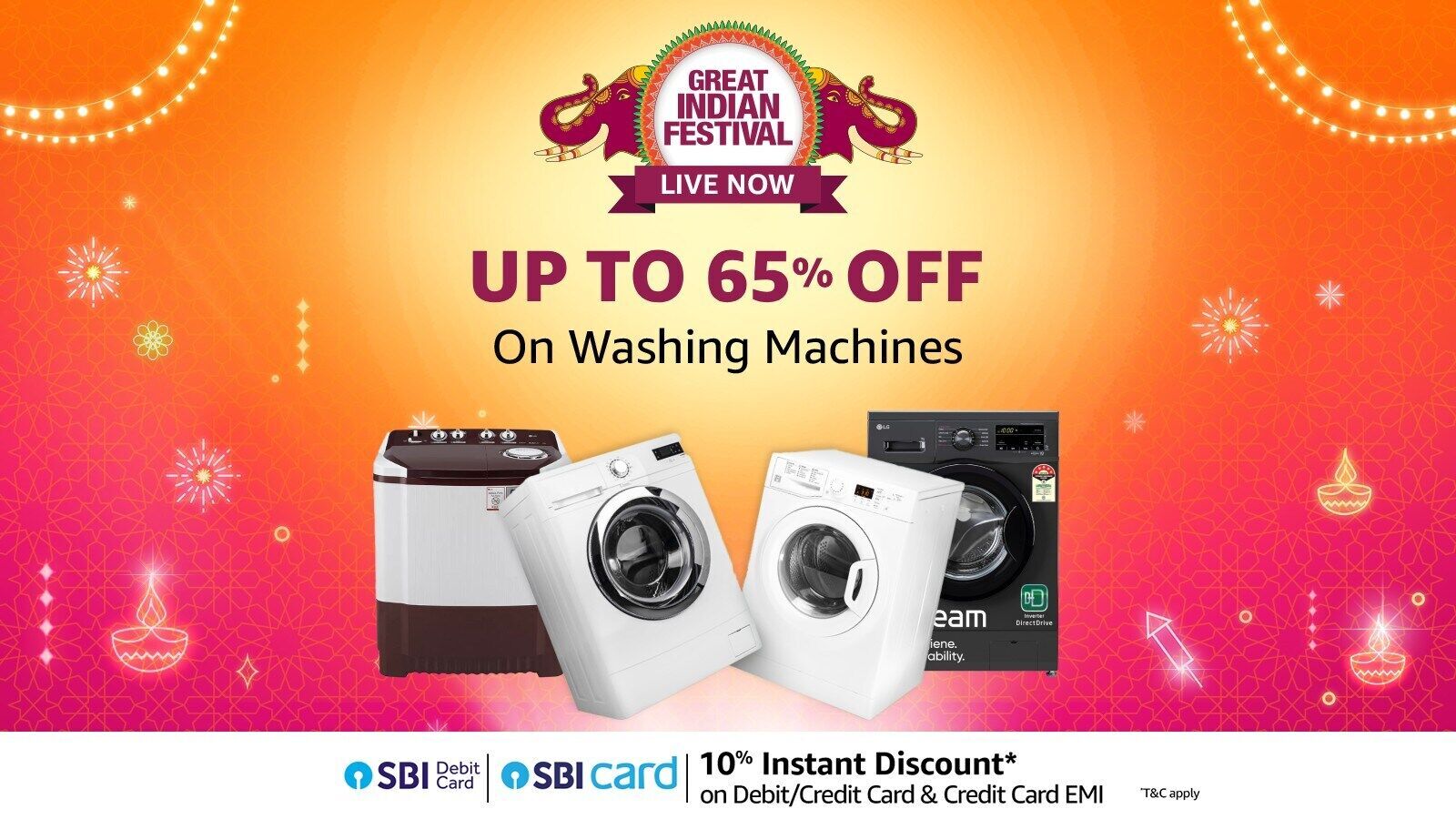Amazon Great Indian Festival deals on best washing machines: Over 65% off on top washing machine brands like LG, Samsung
