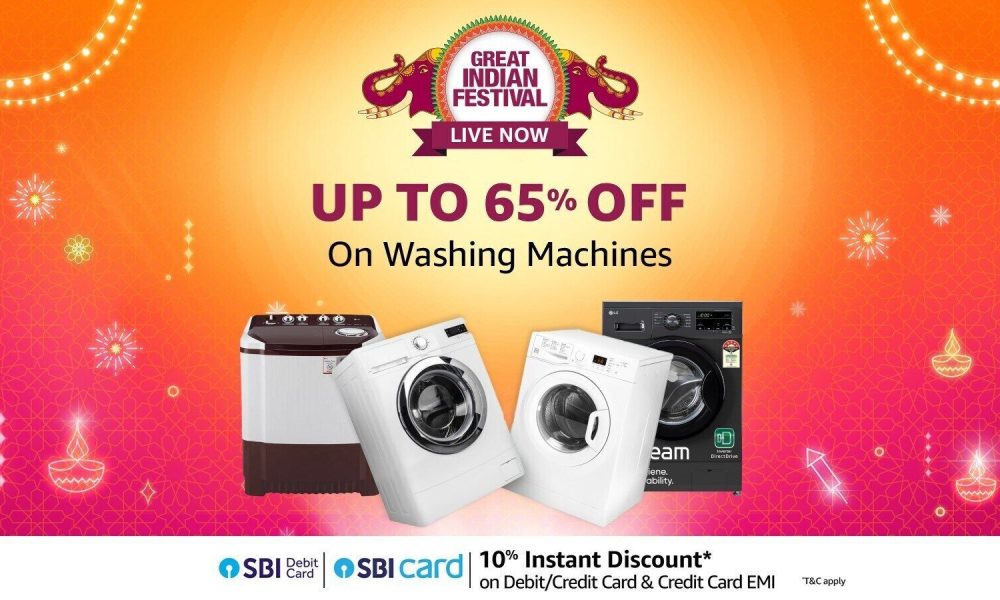 Amazon Great Indian Festival is LIVE with up to 65% off on washing machines: Choose from LG, Samsung and more