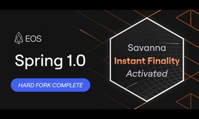 EOS Network Significantly Upgrades with 1-Second Transaction Finality