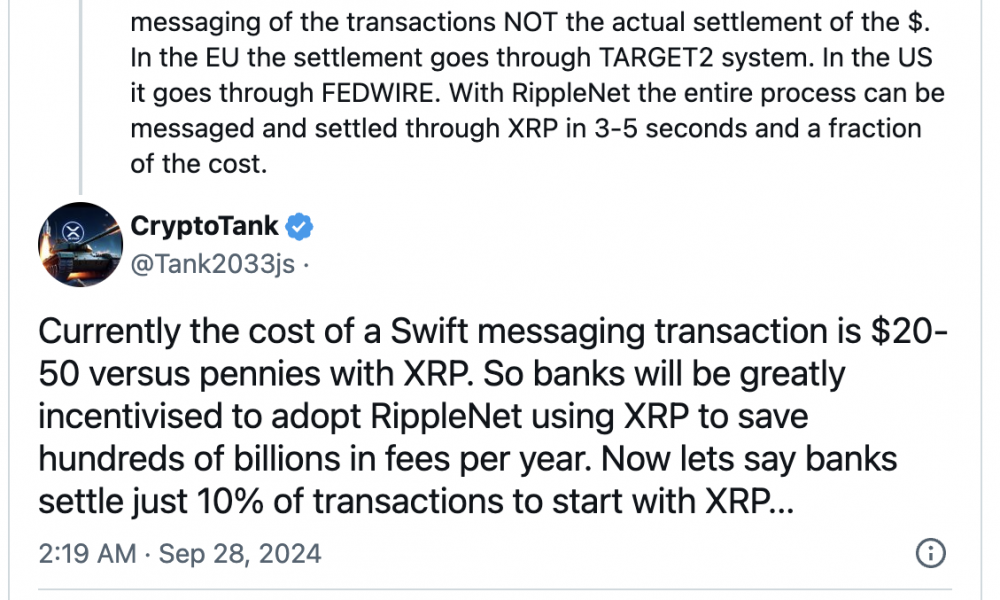 XRP SWIFT
