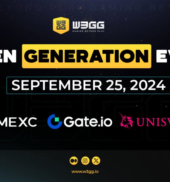W3GG Token to be Listed on Gate.io, MEXC, and Uniswap, Leading the Future of Web3 Gaming