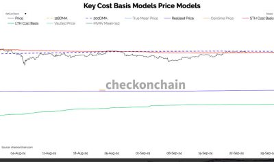 Bitcoin hits support from key level at short-term holder cost basis