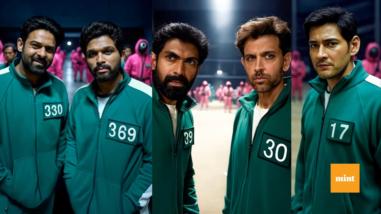 Allu Arjun, Hrithik Roshan, Prabhas in Squid Game India: Artificial intelligence (AI) video goes viral | Watch