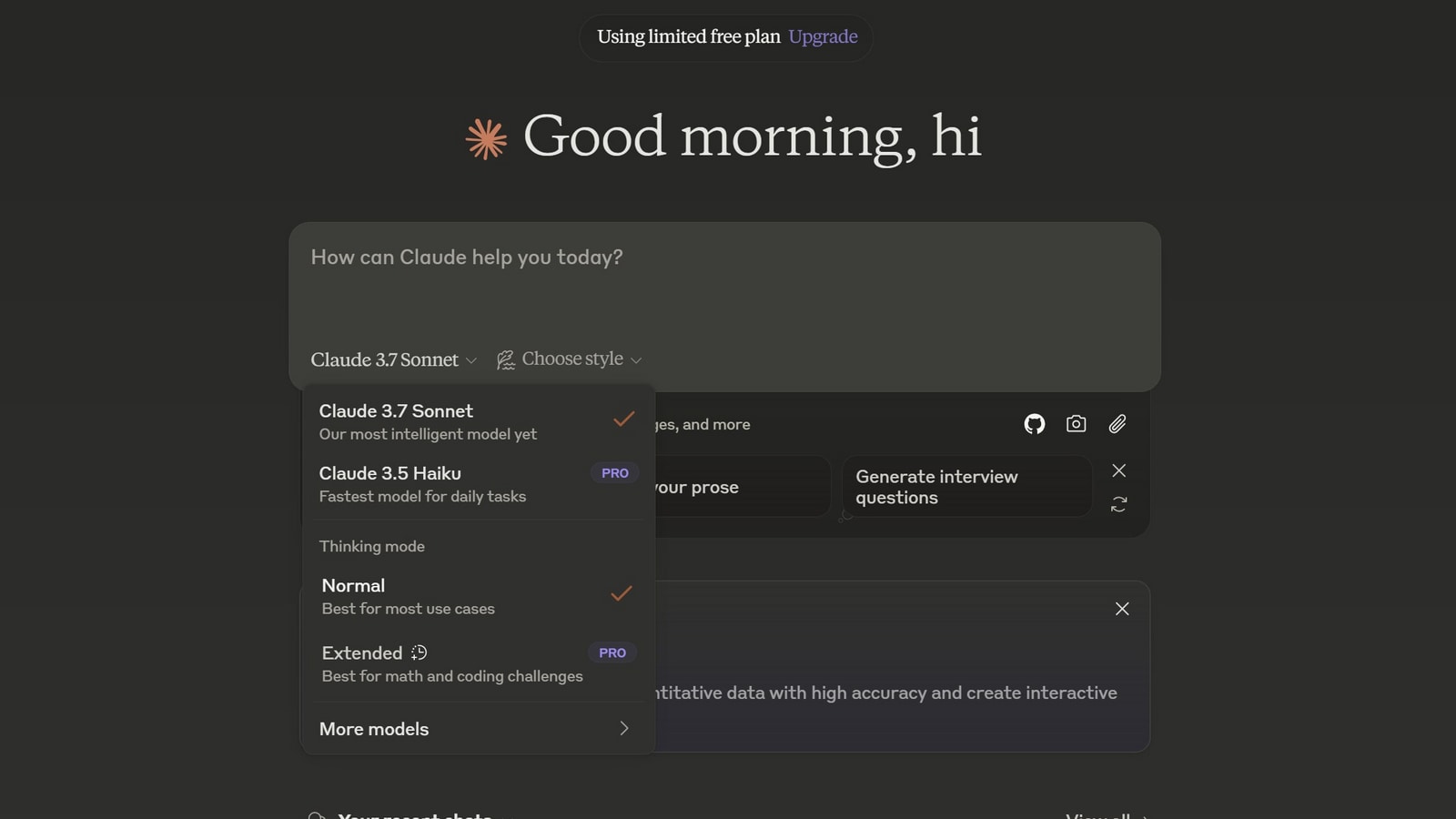 Anthropic’s Claude goes ahead of ChatGPT and DeepSeek, gets first ever hybrid reasonig model. What it it and how to use?