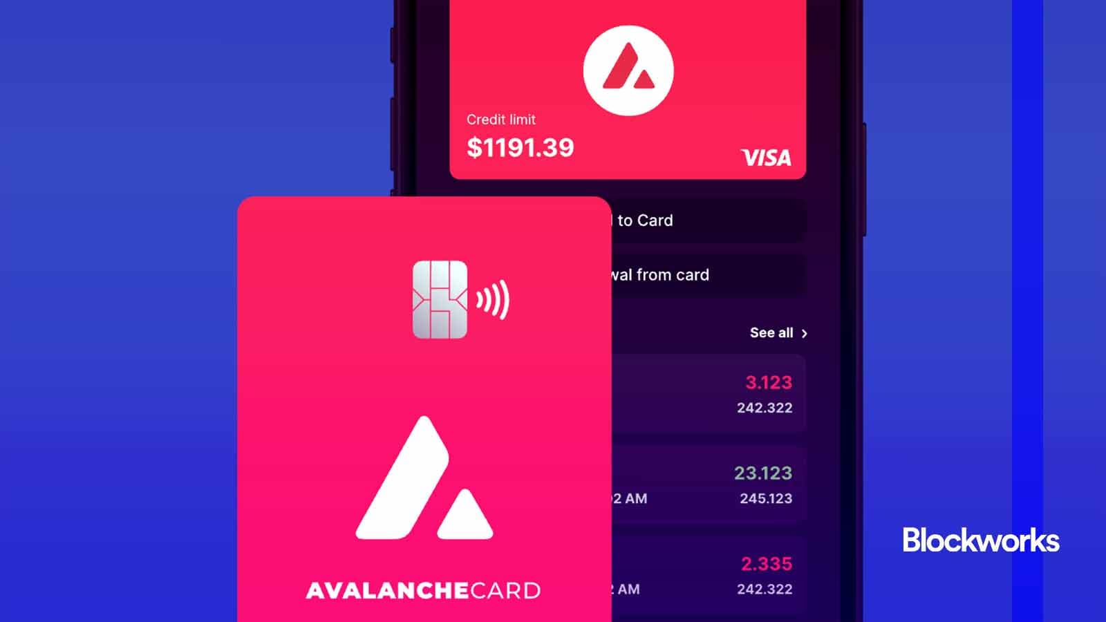 Avalanche Foundation launches Visa credit card for IRL payments