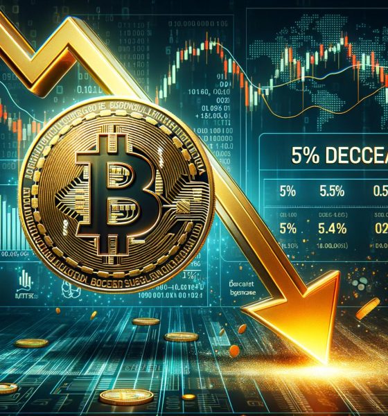 Bitcoin Price Tumbles 5%