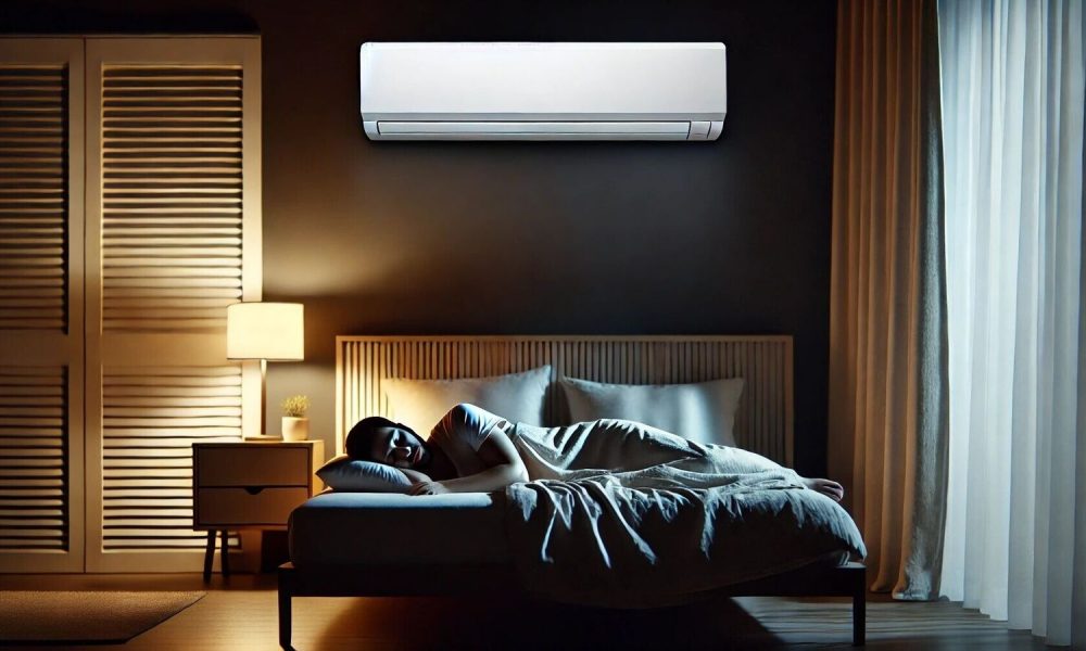 How noise from air conditioners can interfere with sleep quality and comfort, causing restlessness and disturbances