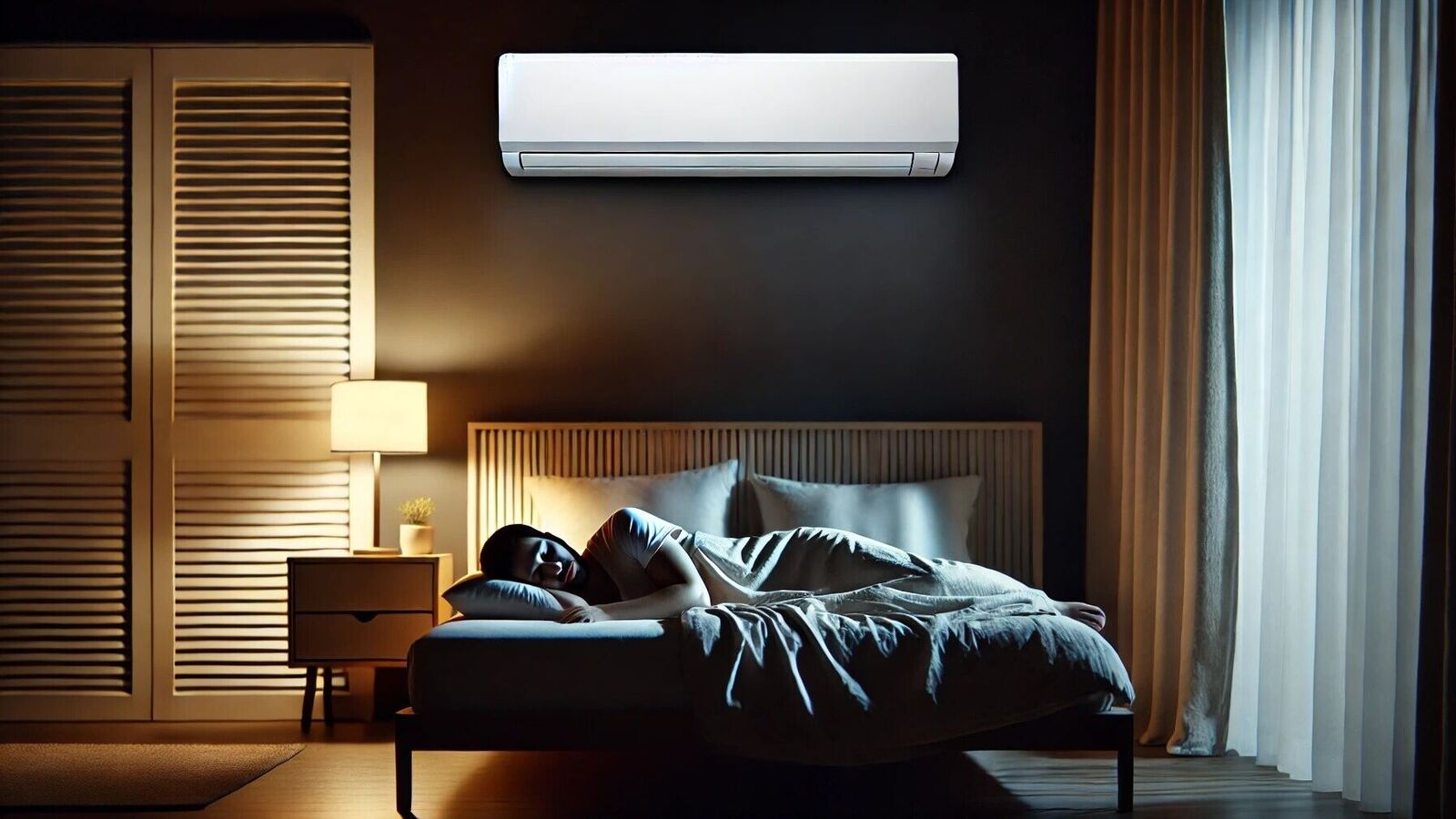How noise from air conditioners can interfere with sleep quality and comfort, causing restlessness and disturbances