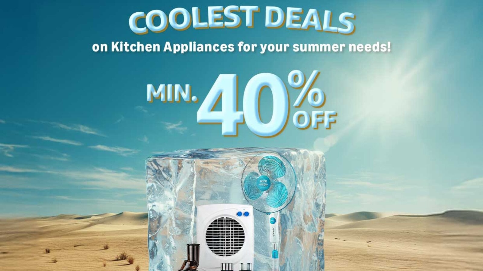 Coolest Deals of the Year! Min 40% off on best selling air coolers, fans, mixer grinders – Limited-time Amazon deals
