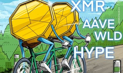Bitcoin holds key support as HYPE, XMR, AAVE, WLD lead altcoin rally