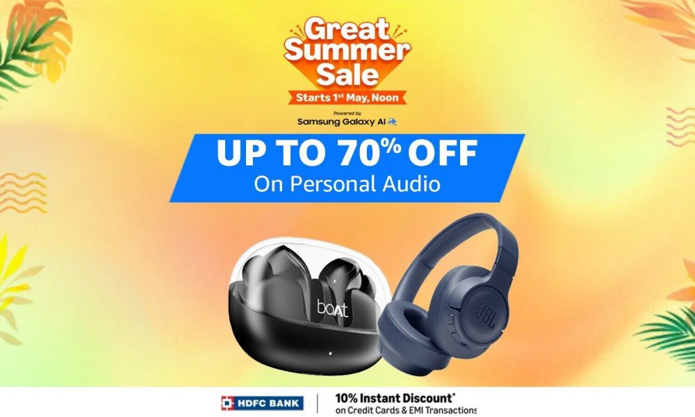 Bumper discounts on wearables like earphones and headphones during Amazon Great Summer sale: Up to 70% off