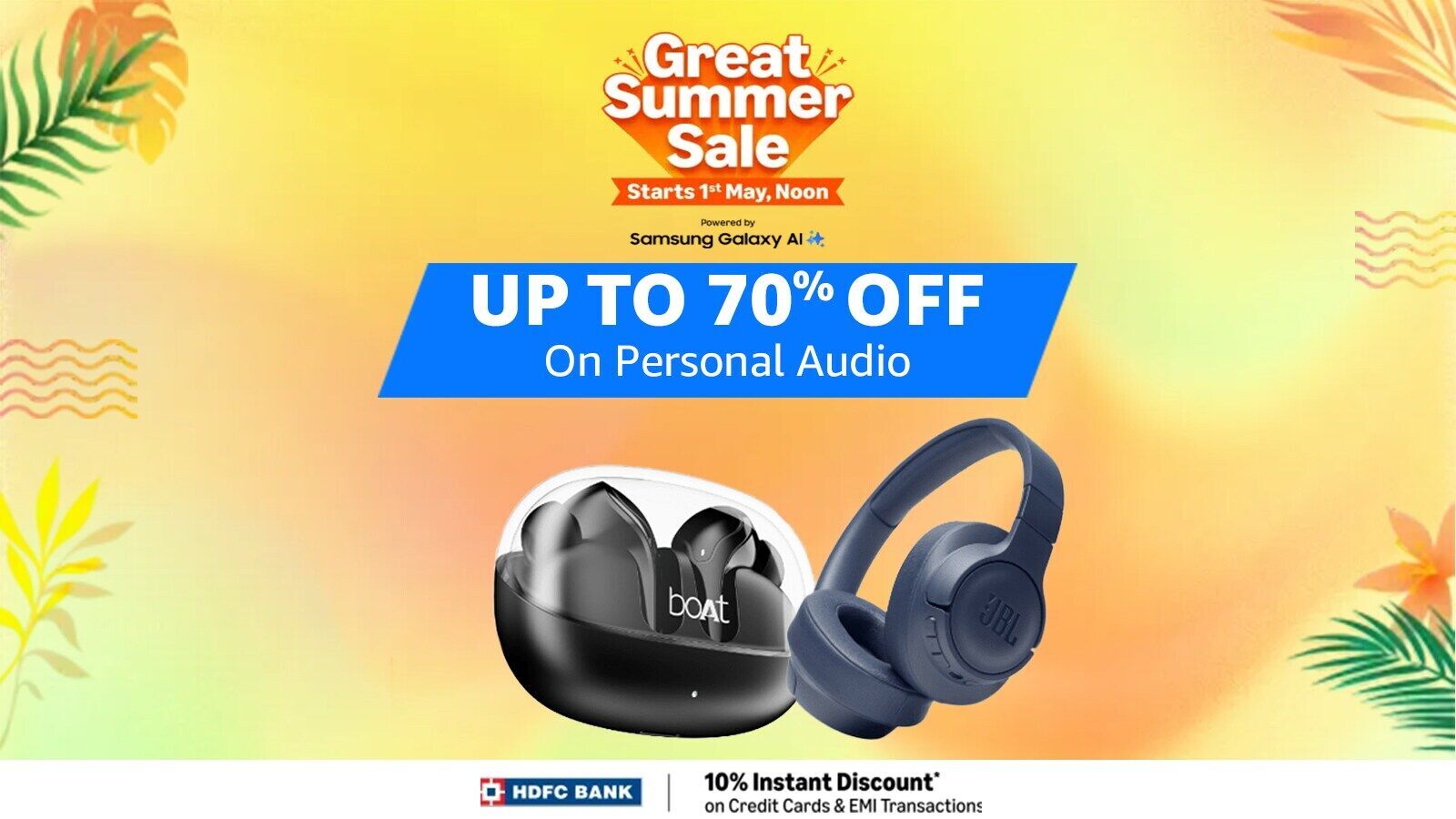 Bumper discounts on wearables like earphones and headphones during Amazon Great Summer sale: Up to 70% off