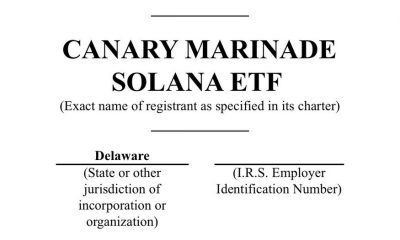 Canary Files Amendment for Solana ETF Renamed Canary Marinade Solana ETF With Marinade Finance Partnership
