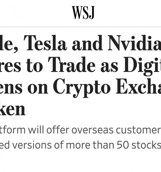 Kraken to Launch 24/7 Tokenized Trading of Apple, Tesla, Nvidia Shares for Non-US Clients