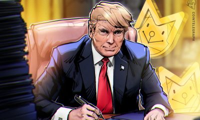 Trump’s use of presidential seal at memecoin event raises legal questions