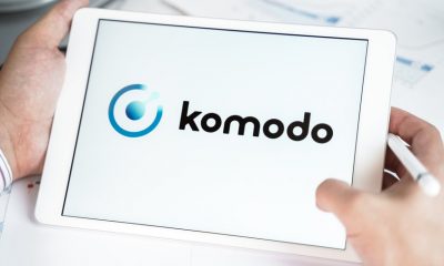 Komodo Logo on a white tablet