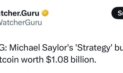 MicroStrategy Buys 10,100 Bitcoin for $1.05 Billion, Holdings Reach 592,100 BTC