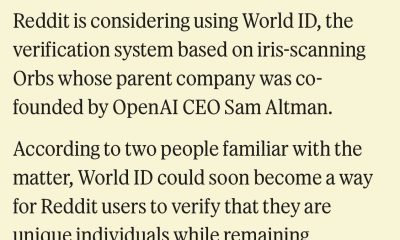 Reddit Weighs Sam Altman’s Iris-Scanning World ID for User Checks
