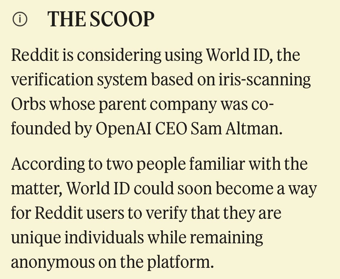 Reddit Weighs Sam Altman’s Iris-Scanning World ID for User Checks