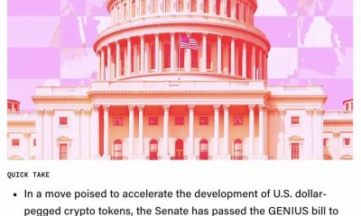 Senate Passes GENIUS Stablecoin Bill 68-30, First Federal Crypto Rules Now Head to House