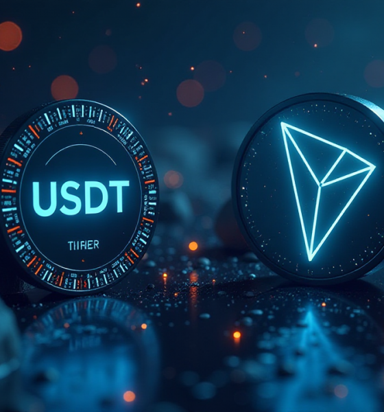 USDT And TRON Symbols