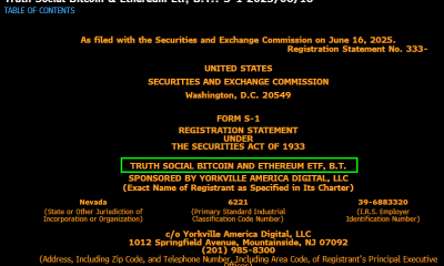Trump-Backed Truth Social Files with SEC for Spot Bitcoin-Ethereum ETF ‘BT’