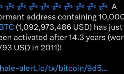 Dormant 2011 Bitcoin Wallets Shift 20,000 Coins Worth $2.2 Billion