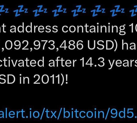 Dormant 2011 Bitcoin Wallets Shift 20,000 Coins Worth $2.2 Billion