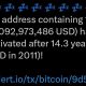 Dormant 2011 Bitcoin Wallets Shift 20,000 Coins Worth $2.2 Billion