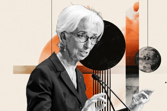 Lagarde comments on policy outlook after holding rates steady in July