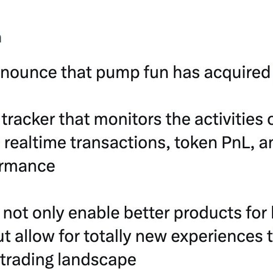 Pump.fun Buys Wallet Tracker Kolscan Ahead of $1B Token Sale