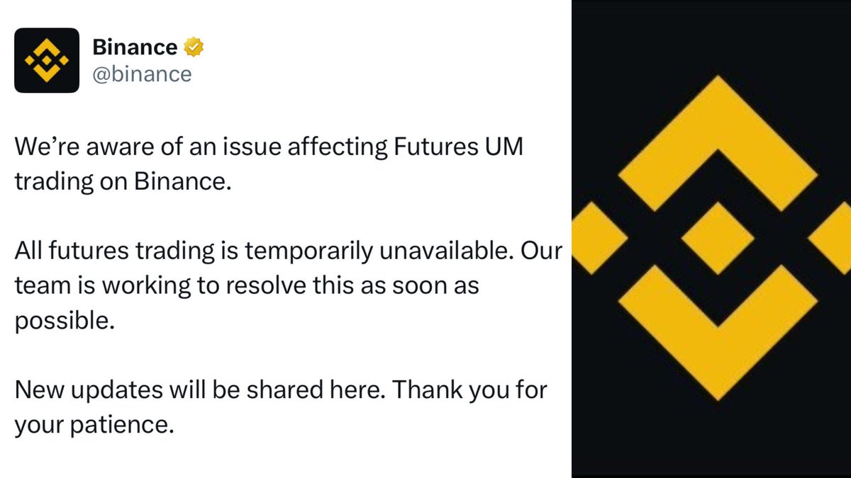 Binance Restores Futures Trading After Brief Technical Halt