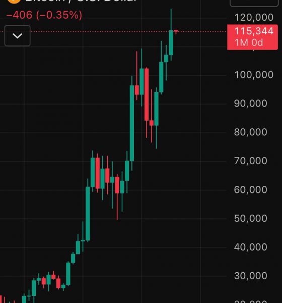 Bitcoin Tops Record With $115,750 Monthly Close