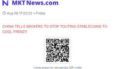 China Orders Brokers to Halt Stablecoin Promotion Amid Cooling Drive
