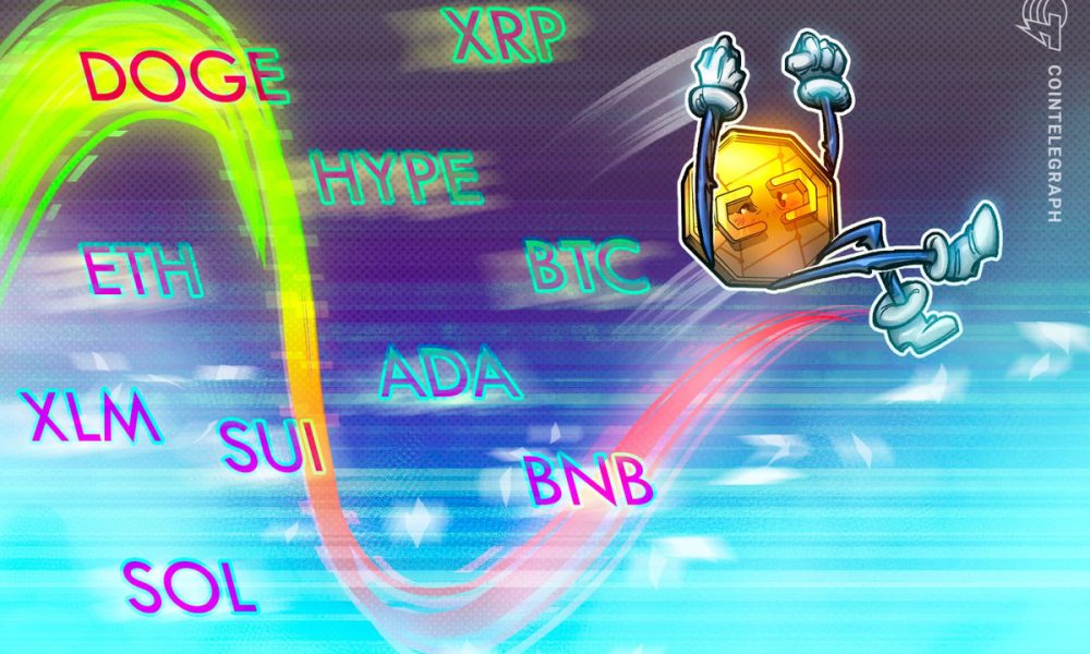 Price Predictions for BTC, ETH, XRP, BNB, SOL, DOGE, ADA, HYPE, XLM, SUI