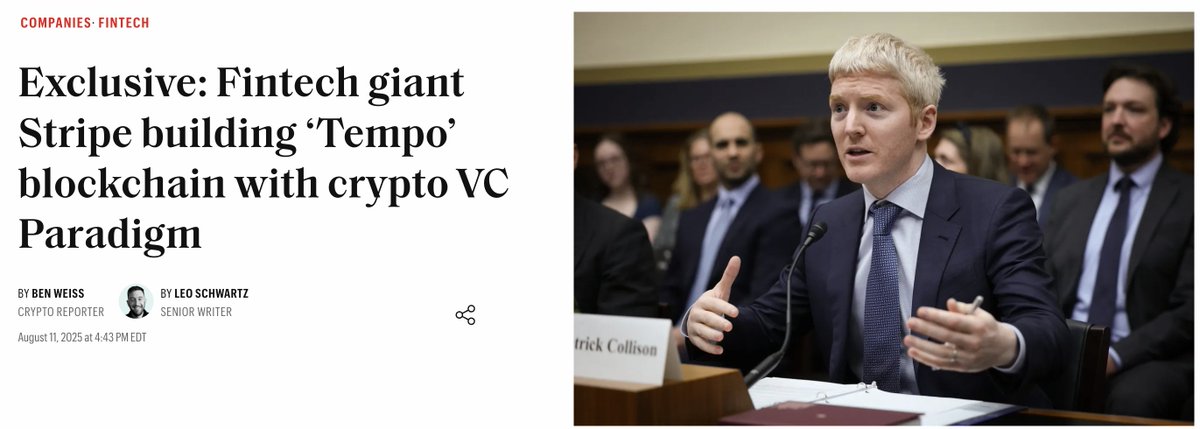Stripe Builds Payments Blockchain ‘Tempo’ With Paradigm in Crypto Expansion