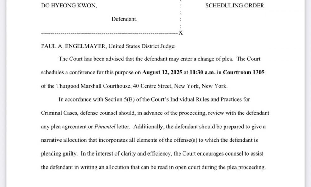 Terraform's Do Kwon Set to Plead Guilty in $40 B TerraUSD Fraud